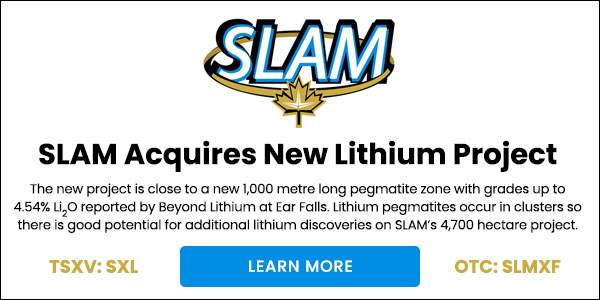 SLAM Acquires New Lithium Project