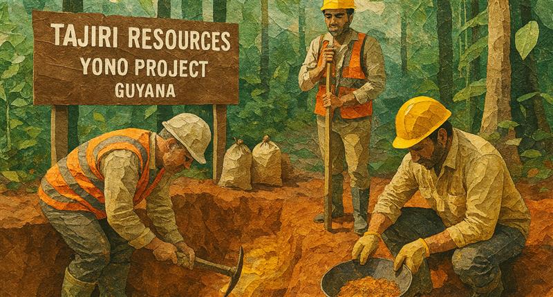 Tajiri Resources strikes gold near major players in Guyana
