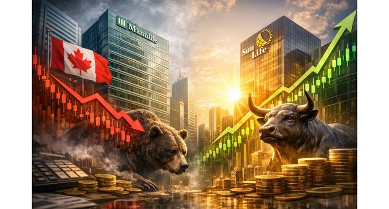 Manulife Q4 profit slips while Sun Life posts double‑digit earnings growth