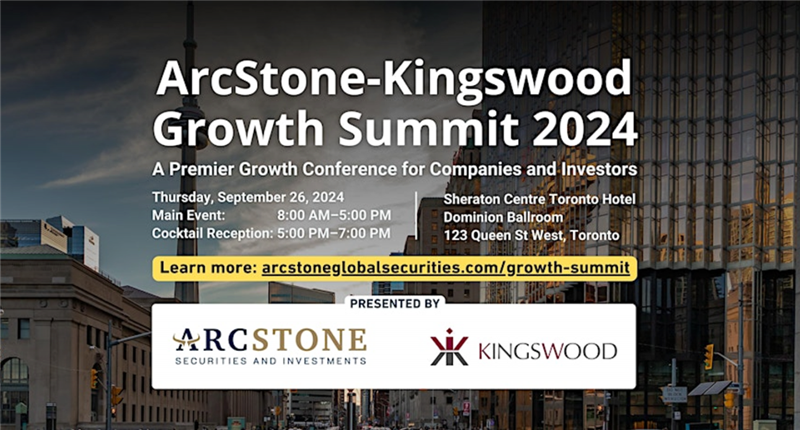 ArcStone-Kingswood Growth Summit 2024: A premier growth conference