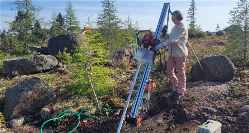 A custom portable drill advancing exploration in Labrador