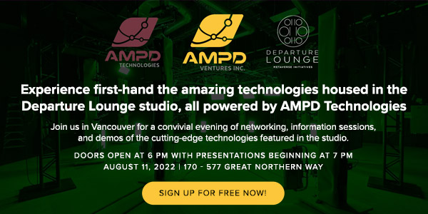 Experience first-hand the amazing technologies housed in the Departure Lounge studio, all powered by AMPD Technologies
