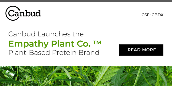 Canbud Launches the Empathy Plant Co. ™ Plant-Based Protein Brand