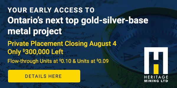Your early access to Ontario’s next top gold-silver-base metal project