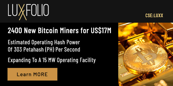 2400 New Bitcoin Miners for US$17M