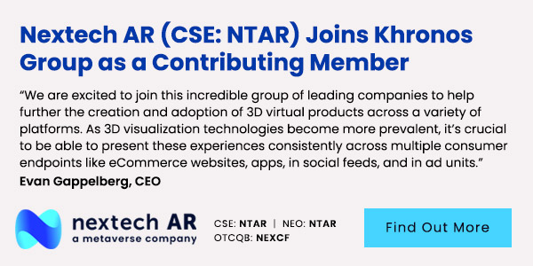 Nextech AR Joins Khronos Group as a Contributing Member