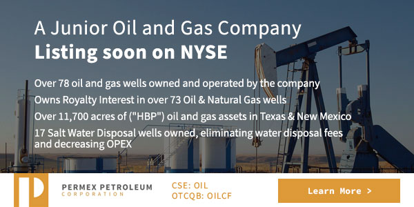 A Junior Oil and Gas Company – Listing soon on NYSE