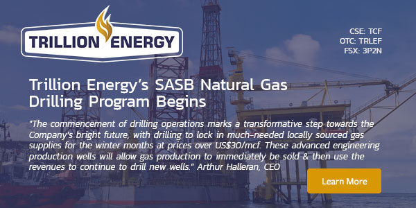 Trillion Energy’s SASB Natural Gas Drilling Program Begins