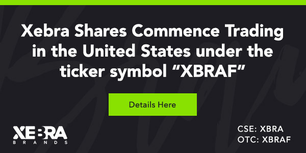 Xebra Shares Commence Trading in the United States under the ticker symbol XBRAF