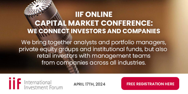 IIF Online Capital Market Conference: We connect investors and companies
