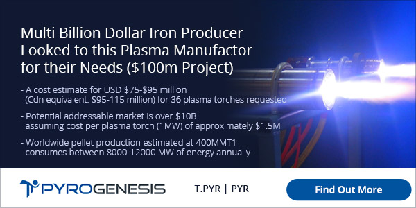 Multi Billion Dollar Iron Producer Looked to this Plasma Manufactor for their Needs ($100m Project)