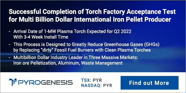 Successful Completion of Torch Factory Acceptance Test for Multi Billion Dollar International Iron Pellet Producer