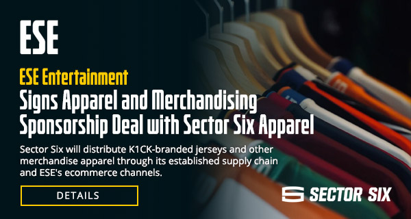 ESE Signs Apparel and Merchandising Sponsorship Deal with Sector Six Apparel