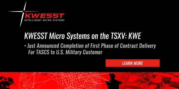KWESST Micro Systems on the TSXV: KWE