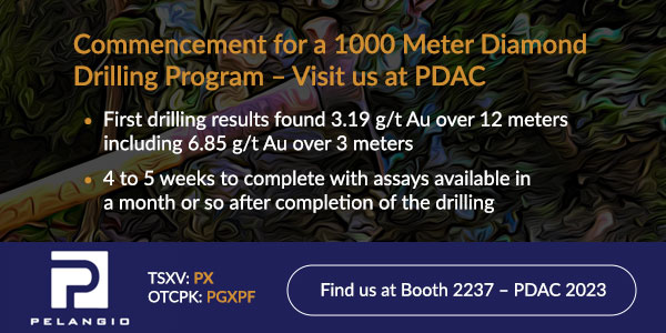 Commencement for a 1000 Meter Diamond Drilling Program – Visit us at PDAC