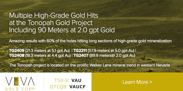Multiple High-Grade Gold Hits at the Tonopah Gold Project 
